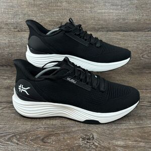Kuru Atom 2 Shoes Men's 12 M Jet Black Bright White Running Walking Casual